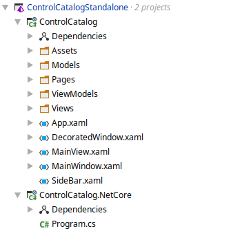 Control Catalog Folder Structure