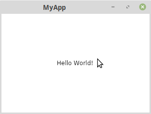 Avalonia Hello World App under Linux Mint MATE