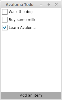 Avalonia ToDo On Linux