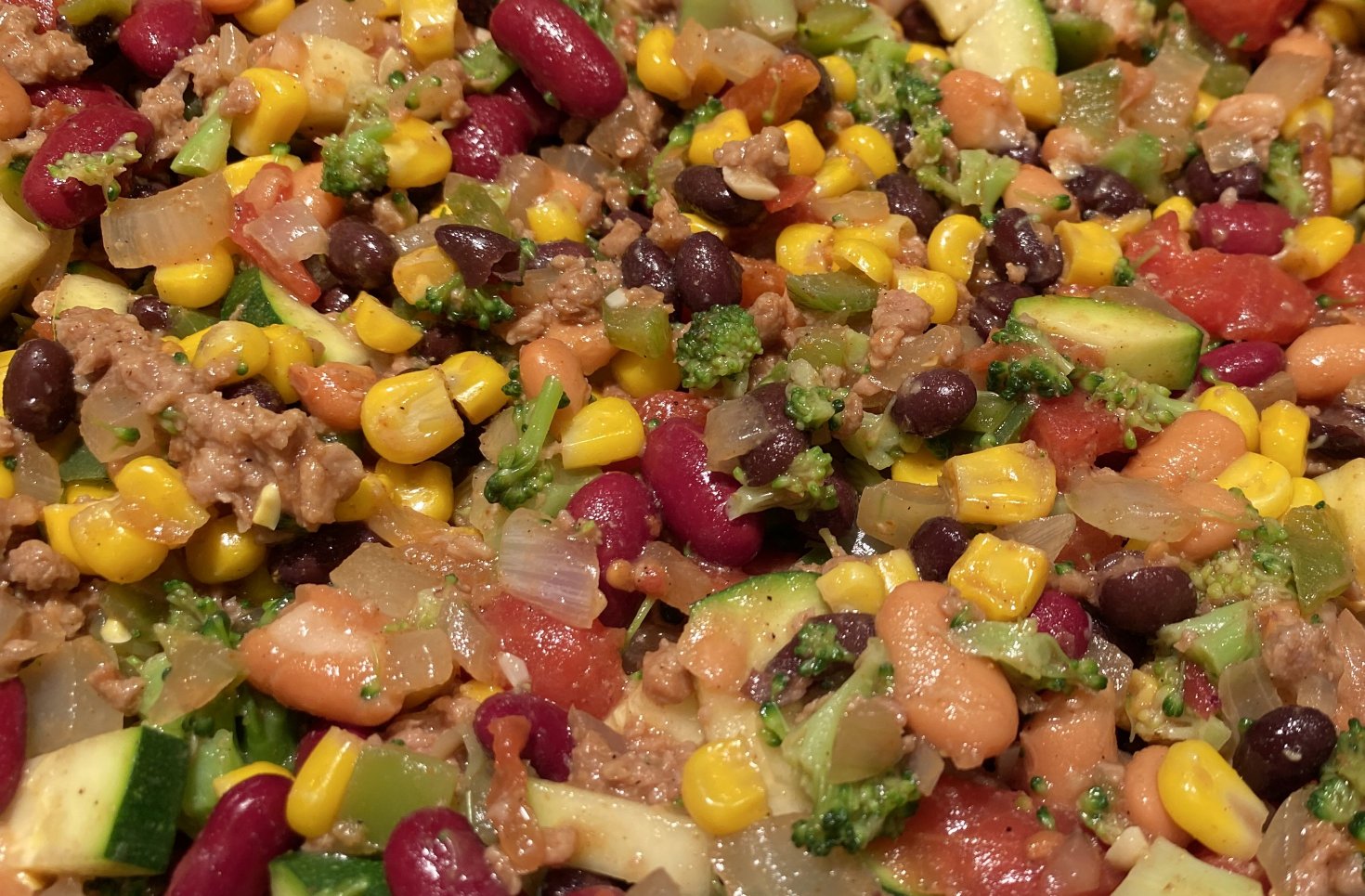 Nutritarian Three Bean Impossible Chili