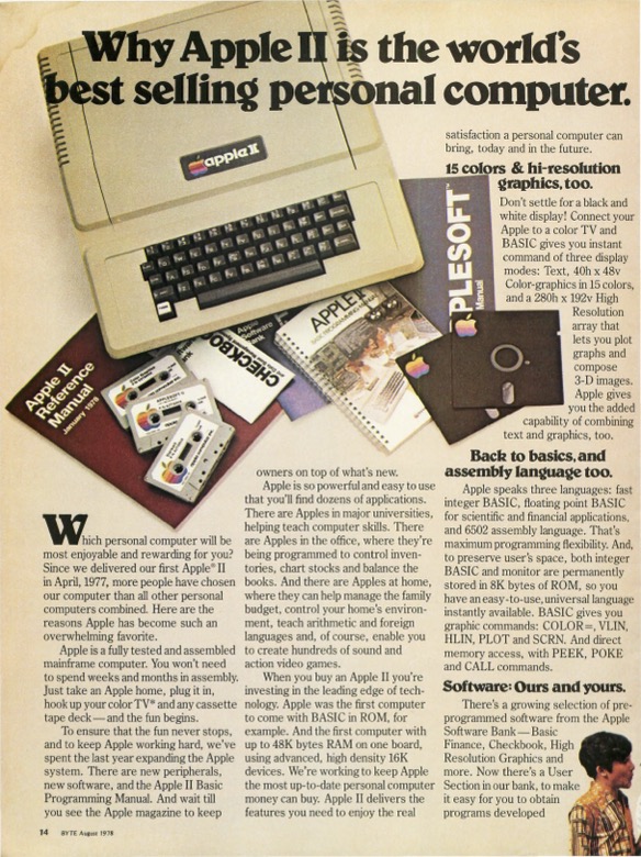 Full first page of the Apple II ad
